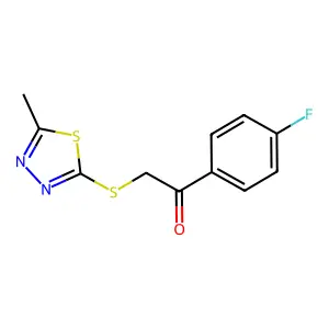 1-(4-Fluorophenyl)-2-[(5-methyl-1,3,4-thiadiazol-2-yl)sulfanyl]ethanone structure
