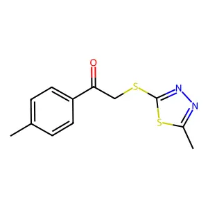 1-(4-Methylphenyl)-2-[(5-methyl-1,3,4-thiadiazol-2-yl)sulfanyl]ethanone structure