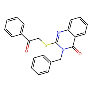 3-Benzyl-2-phenacylsulfanylquinazolin-4-one structure