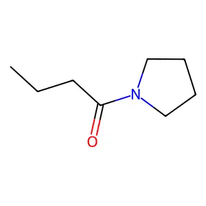 Pyrrolidine, 1-(1-oxobutyl)- structure