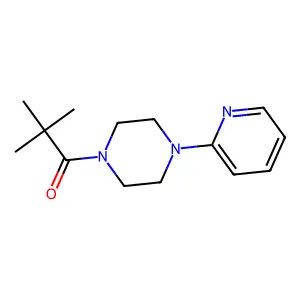 2,2-Dimethyl-1-[4-(pyridin-2-YL)piperazin-1-YL]propan-1-one structure