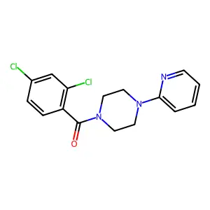 (2,4-Dichlorophenyl)-(4-pyridin-2-ylpiperazin-1-yl)methanone structure