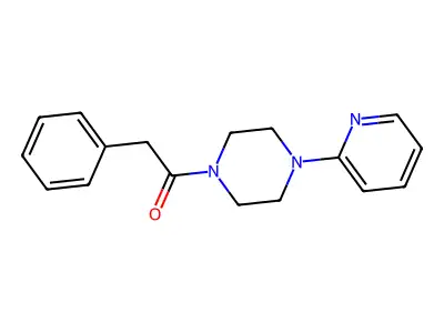 2-Phenyl-1-(4-pyridin-2-ylpiperazin-1-yl)ethanone structure