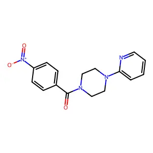 (4-Nitrophenyl)-(4-pyridin-2-ylpiperazin-1-yl)methanone structure
