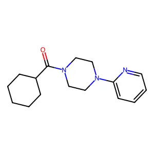 Cyclohexyl(4-(pyridin-2-yl)piperazin-1-yl)methanone structure