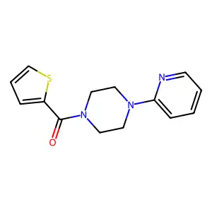 1-(Pyridin-2-yl)-4-(thiophene-2-carbonyl)piperazine structure