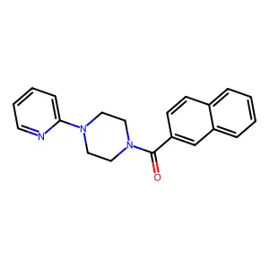 Naphthalen-2-yl-(4-pyridin-2-ylpiperazin-1-yl)methanone structure