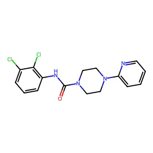 N-(2,3-dichlorophenyl)-4-pyridin-2-ylpiperazine-1-carboxamide structure