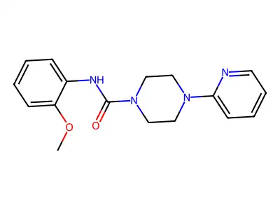 N-(2-methoxyphenyl)-4-pyridin-2-ylpiperazine-1-carboxamide structure