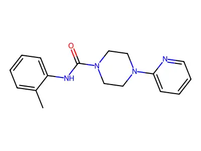 (4-(Pyrid-2-YL)piperazinyl)-N-(2-methylphenyl)formamide structure