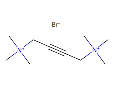 Trimethyl-[4-(trimethylazaniumyl)but-2-ynyl]azanium structure