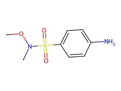 4-amino-N-methoxy-N-methylbenzenesulfonamide structure