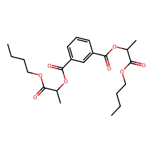 Bis(1-butoxy-1-oxopropan-2-yl) benzene-1,3-dicarboxylate structure