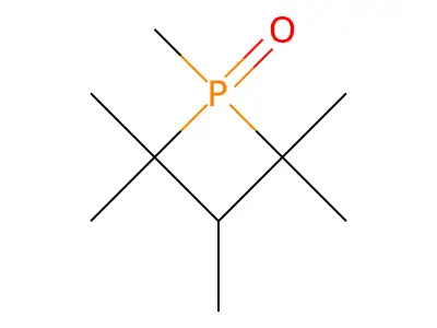 1,2,2,3,4,4-Hexamethylphosphetane 1-oxide structure