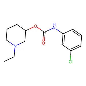 1-Ethylpiperidin-3-yl hydrogen (3-chlorophenyl)carbonimidate structure