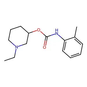 1-Ethylpiperidin-3-yl hydrogen (2-methylphenyl)carbonimidate structure