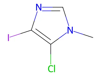 5-chloro-4-iodo-1-methyl-1H-imidazole structure