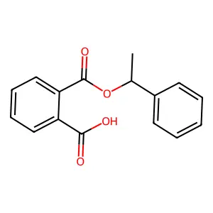 Alpha-methylbenzyl phthalate structure