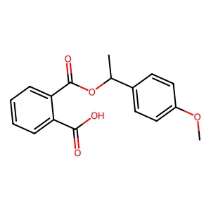 Mono(P-methoxy-alpha-methylbenzyl) phthalate structure