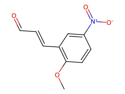 3-(2-methoxy-5-nitrophenyl)prop-2-enal structure