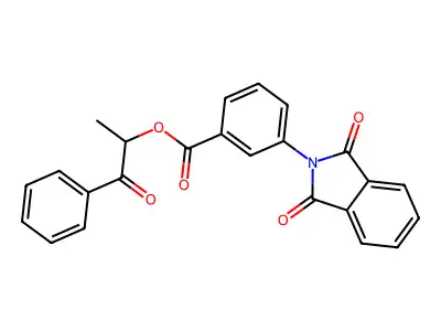 (1-Oxo-1-phenylpropan-2-yl) 3-(1,3-dioxoisoindol-2-yl)benzoate structure