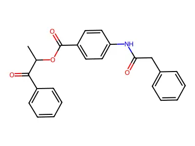 1-Oxo-1-phenylpropan-2-yl 4-[(phenylacetyl)amino]benzoate structure