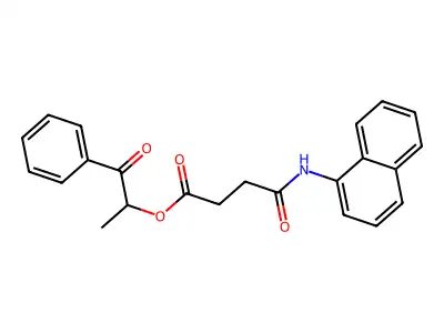 1-Oxo-1-phenylpropan-2-yl 4-(naphthalen-1-ylamino)-4-oxobutanoate structure