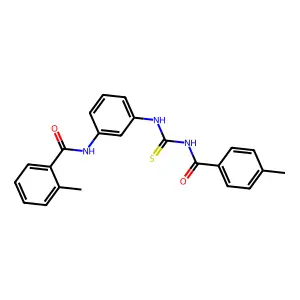 2-methyl-N-[3-({[(4-methylbenzoyl)amino]carbothioyl}amino)phenyl]benzamide structure