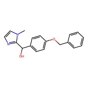 (1-Methyl-2-imidazolyl)-(4-phenylmethoxyphenyl)methanol structure