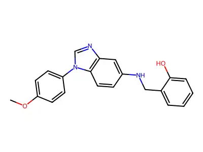 2-[[[1-(4-Methoxyphenyl)benzimidazol-5-yl]amino]methyl]phenol structure