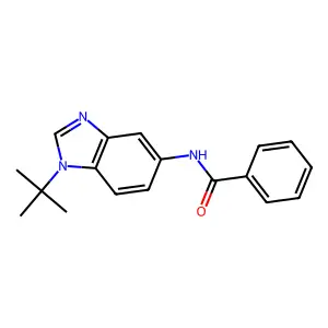 N-(1-tert-butylbenzimidazol-5-yl)benzamide structure