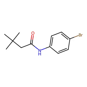 N-(4-bromophenyl)-3,3-dimethylbutanamide structure