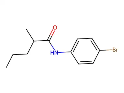 N-(4-bromophenyl)-2-methylpentanamide structure