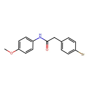 2-(4-bromophenyl)-N-(4-methoxyphenyl)acetamide structure