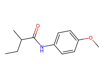N-(4-methoxyphenyl)-2-methylbutanamide structure