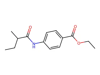 Ethyl 4-(2-methylbutanoylamino)benzoate structure