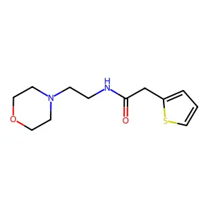 N-[2-(morpholin-4-yl)ethyl]-2-(thiophen-2-yl)acetamide structure