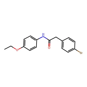 2-(4-bromophenyl)-N-(4-ethoxyphenyl)acetamide structure