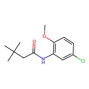 N-(5-chloro-2-methoxyphenyl)-3,3-dimethylbutanamide structure