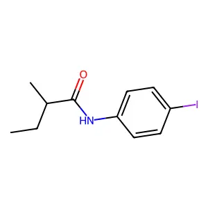 N-(4-Iodophenyl)-2-methylbutanamide structure