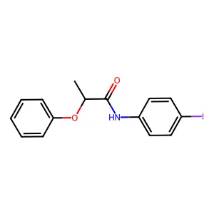 N-(4-Iodophenyl)-2-phenoxypropanamide structure