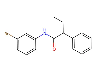 N-(3-bromophenyl)-2-phenylbutanamide structure