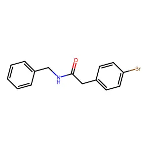 N-Benzyl-2-(4-bromo-phenyl)-acetamide structure