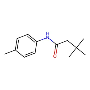 3,3-dimethyl-N-(4-methylphenyl)butanamide structure