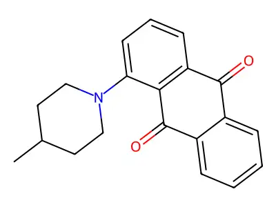 1-(4-Methylpiperidin-1-yl)anthracene-9,10-dione structure
