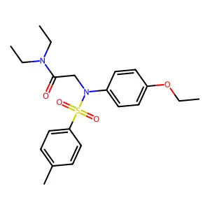 2-(4-ethoxy-N-(4-methylphenyl)sulfonylanilino)-N,N-diethylacetamide structure