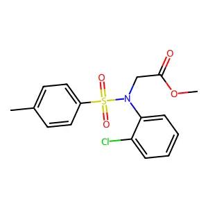 Methyl N-(2-chlorophenyl)-N-[(4-methylphenyl)sulfonyl]glycinate structure