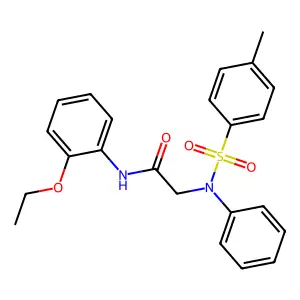 N-(2-ethoxyphenyl)-2-(N-(4-methylphenyl)sulfonylanilino)acetamide structure