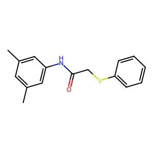 N-(3,5-二甲基苯基)-2-苯硫基乙酰胺 structure