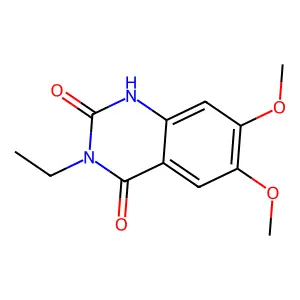 3-ethyl-6,7-dimethoxyquinazoline-2,4(1H,3H)-dione structure